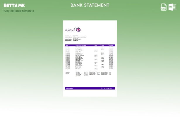 Модерен стил шаблон за збор за извод од банка Иран Замин
